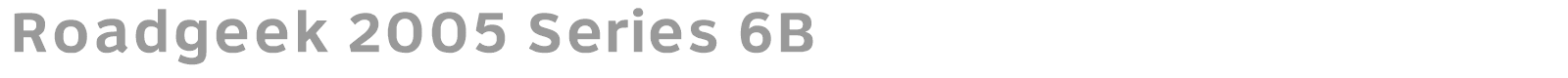 Roadgeek 2005 Series 6B font preview